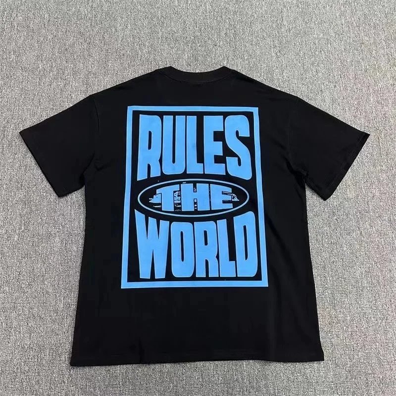 Off-White Rules The World Glow-in-the-Dark Black T-Shirt - 6
