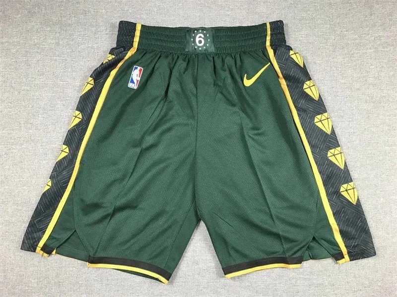 Nike Los Angeles Lakers City Edition Basketball Shorts White with Light Blue - 8