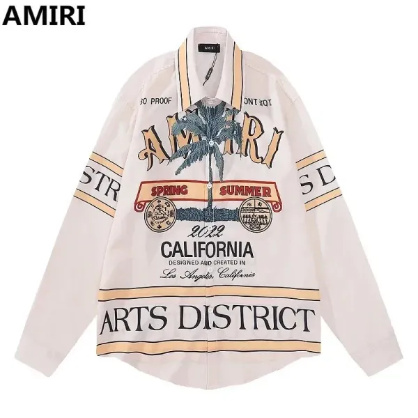 AMIRI California Arts District Print Shirt White - 1
