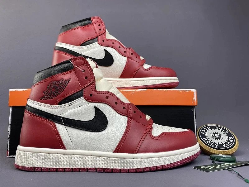 Air Jordan 1 High OG Patent Leather Black Orange Sneakers - 10