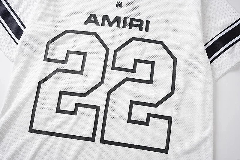 Amiri Mesh Football Jersey White - 10