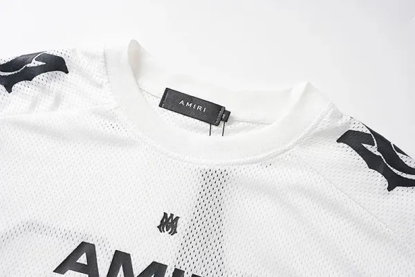Amiri Mesh Football Jersey White - 5
