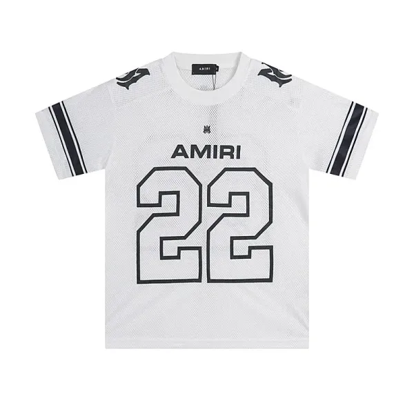 Amiri Mesh Football Jersey White - 1