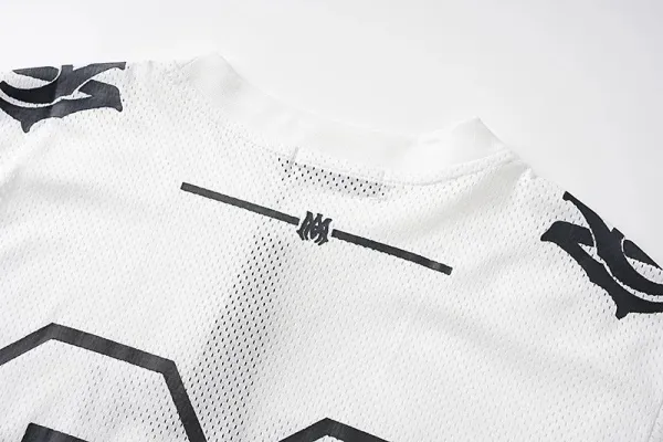 Amiri Mesh Football Jersey White - 6