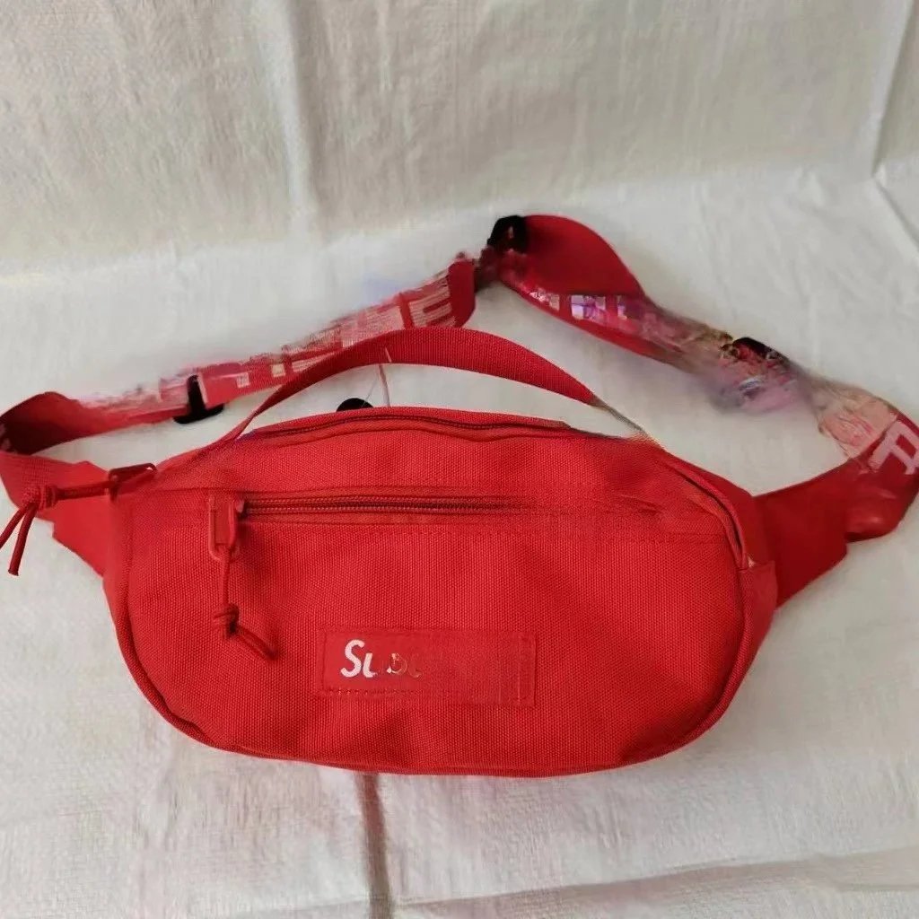 Supreme Nylon Waist Bags — Black, Red and Tan product photo 3