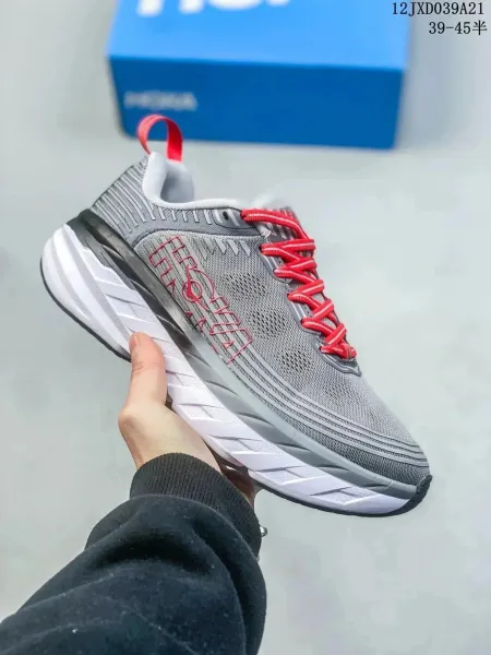 Hoka Speedgoat 5 Burgundy Lime Running Shoes - 7