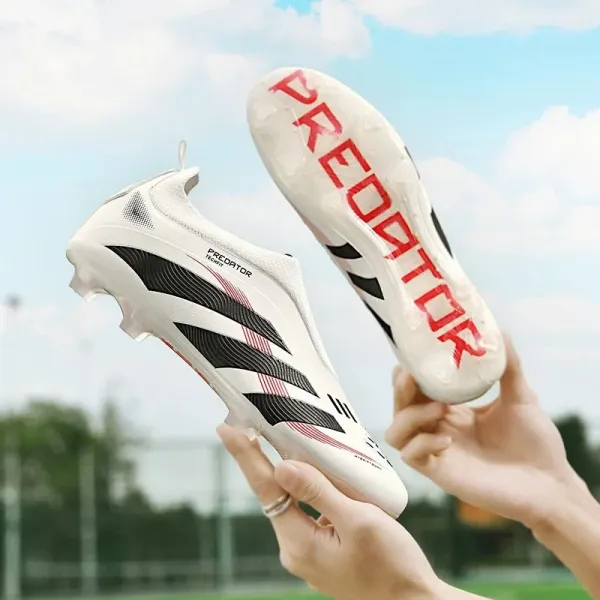 Adidas Predator Techfit Red White Football Cleats - 9