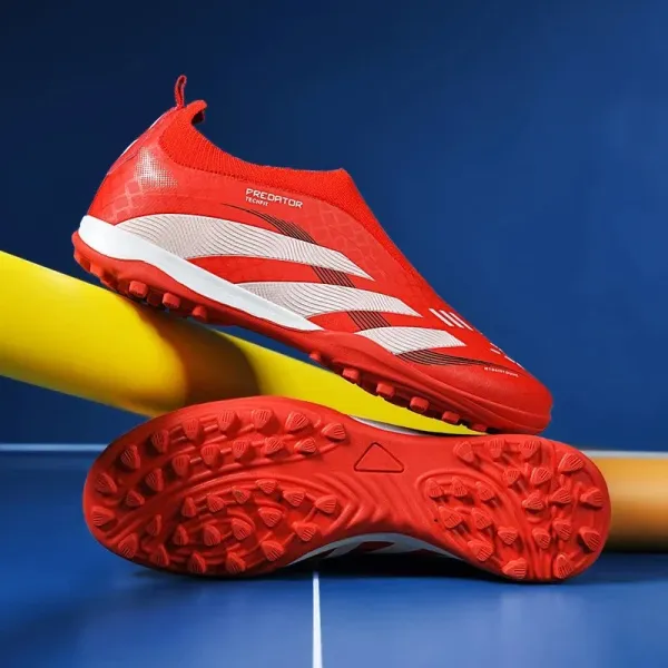 Adidas Predator Tech Fit Red Turf Soccer Cleats - 1