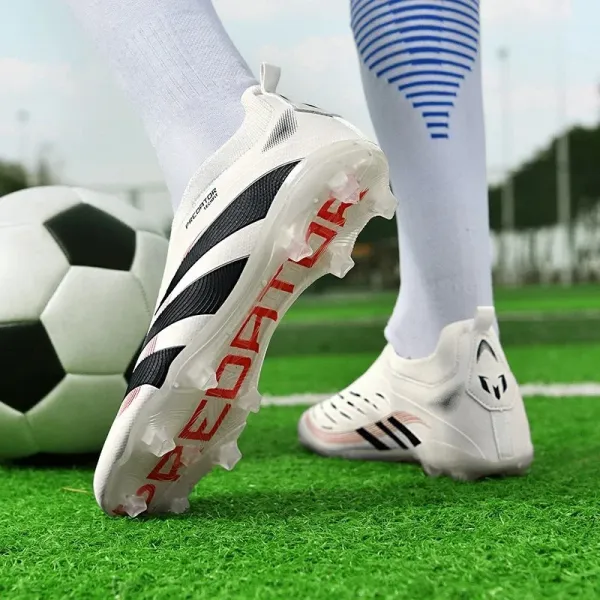Adidas Predator Techfit Red White Football Cleats - 2