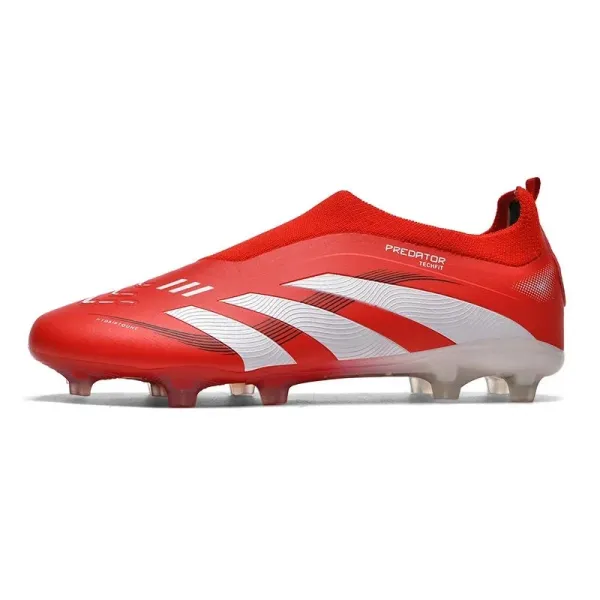Adidas Predator Techfit Red White Football Cleats - 6
