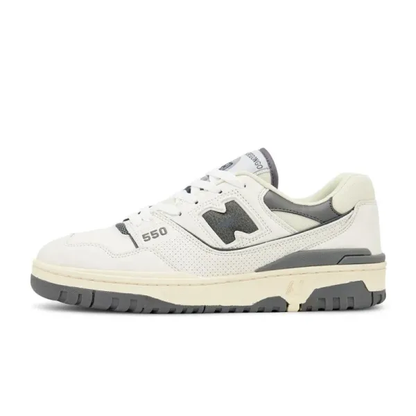 New Balance 550 White Gray Sneakers - 1