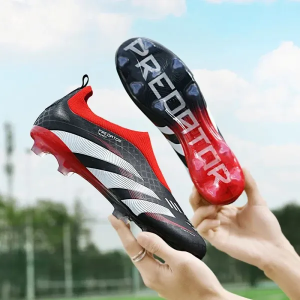 Adidas Predator Techfit Red White Football Cleats - 10