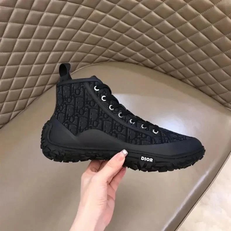 Dior B23 Oblique Black Chunky Sneakers - 3