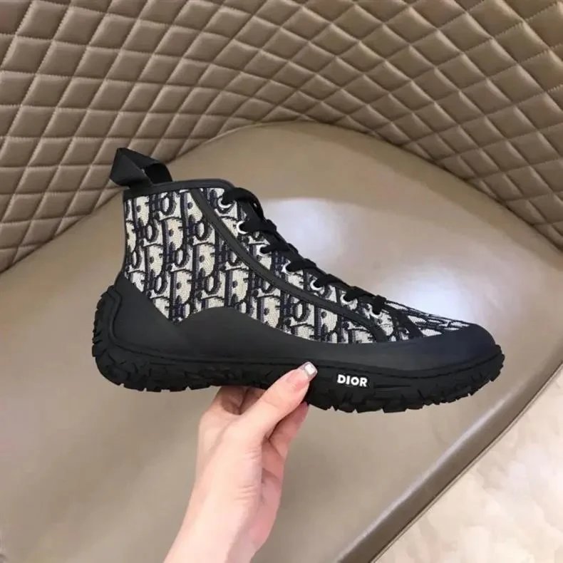 Dior B23 Oblique Black Chunky Sneakers - 4