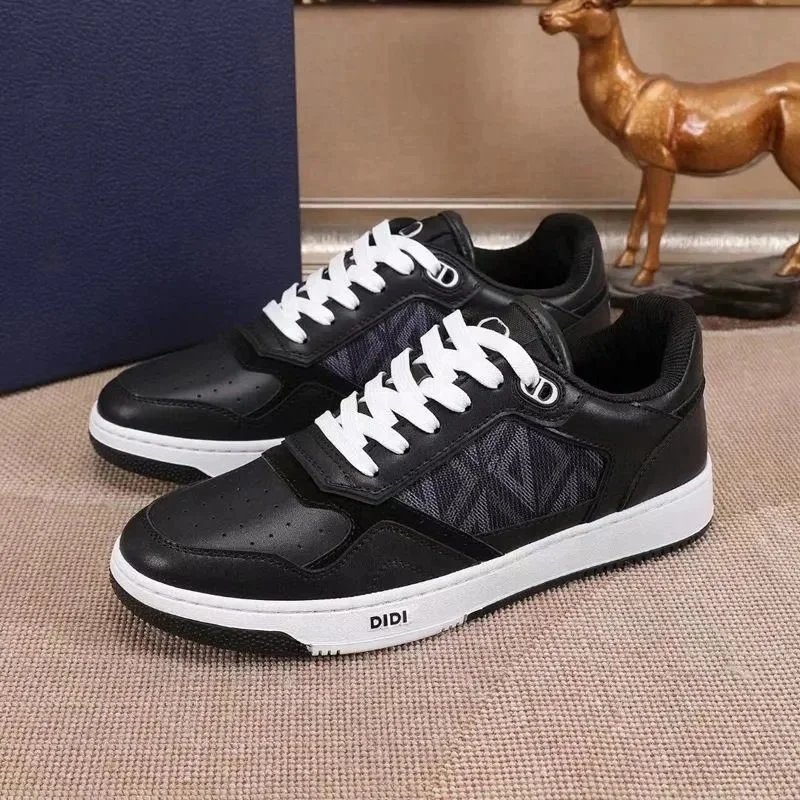 DIDI Sneakers White Gray Brown Patterned Casual Sneakers - 6