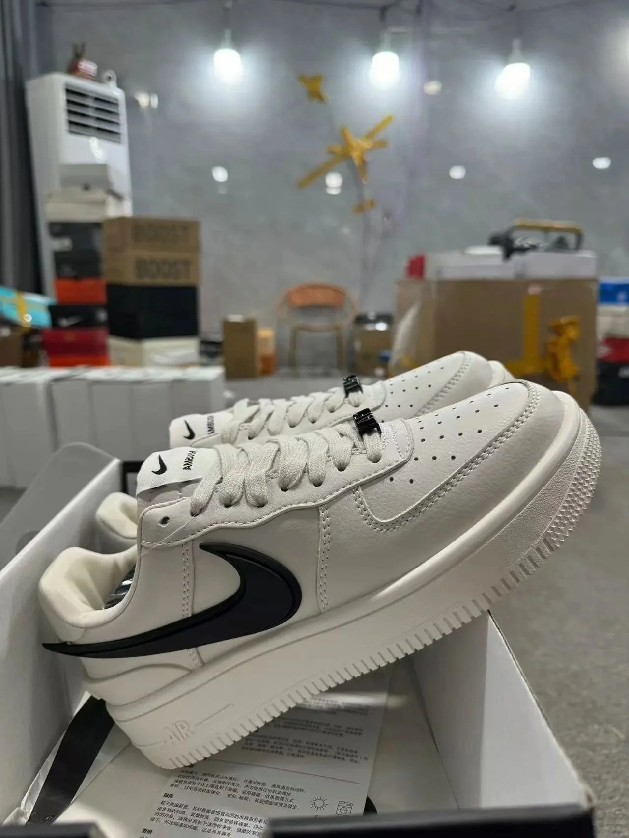Nike Air Force 1 Low Volt Green with Gold Swoosh Sneakers - 4