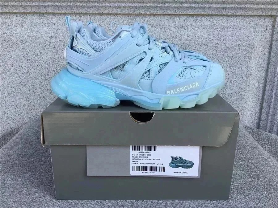 Balenciaga Track 2 Sapphire Blue Chunky Sneakers - 8