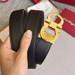 thumbnail for F Men's Belts Reversible Leather Belt Width 3.5 Fashionable casual and versatile business pants belt
