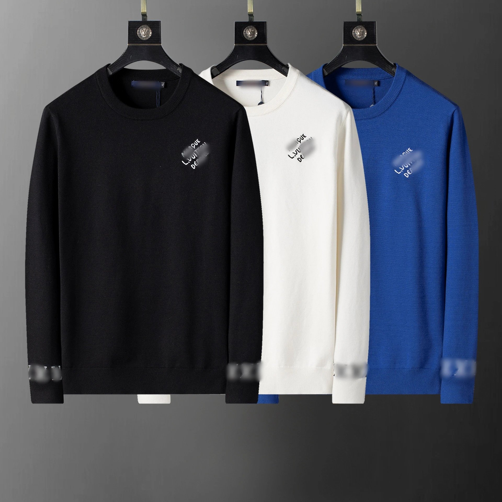 Autumn Winter Crew Neck Knit Sweater