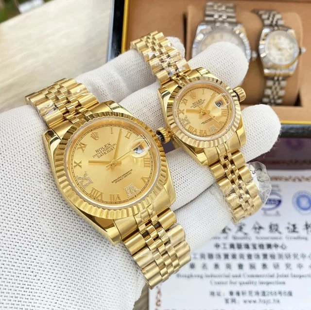 Rolex Watches Datejust fluted-bezel date watch with Roman numeral dial product detail image 13