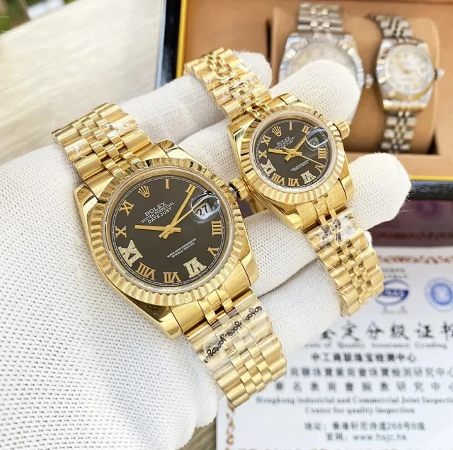 Rolex Watches Datejust fluted-bezel date watch with Roman numeral dial product detail image 11