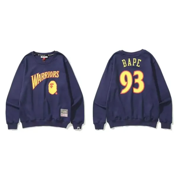 A Bathing Ape ABATHINGAPE Crest Logo Gray Hoodie - 14
