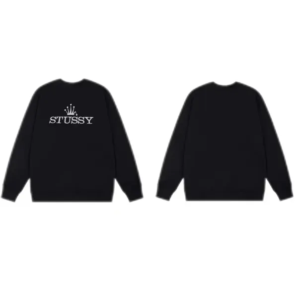 Stüssy World Tour Crewneck Sweatshirt Gray - 11