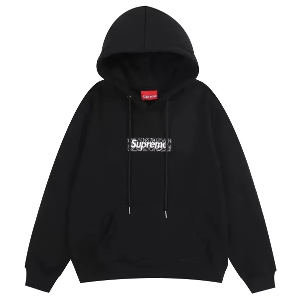Supreme Box Logo Hoodie Black - 1