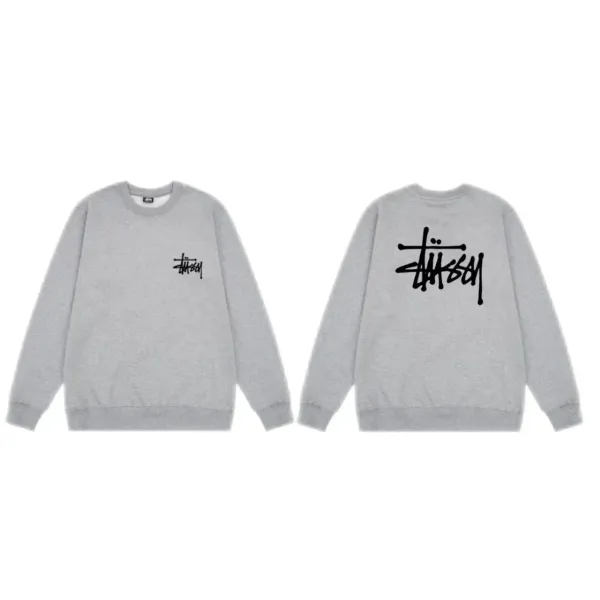 Stüssy World Tour Crewneck Sweatshirt Gray - 8