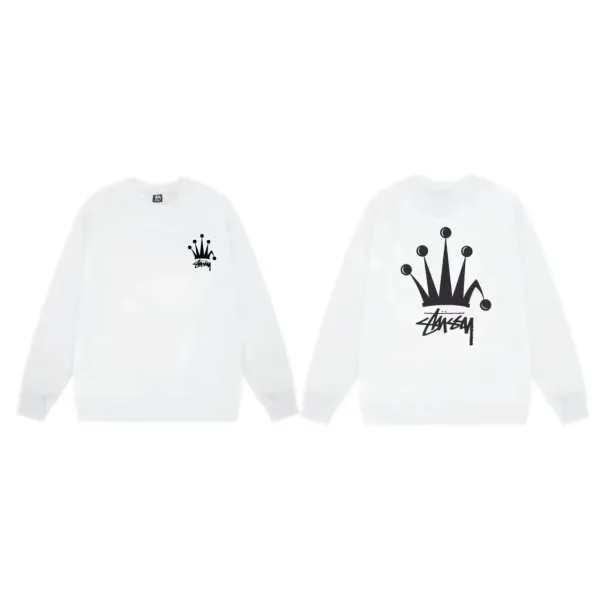 Stüssy World Tour Crewneck Sweatshirt Gray - 12