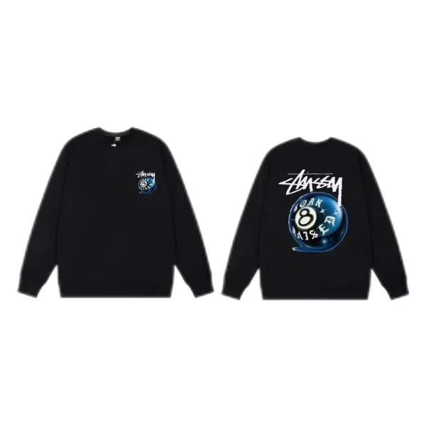 Stüssy Born 8 Ball Graphic Hoodie Black - 1