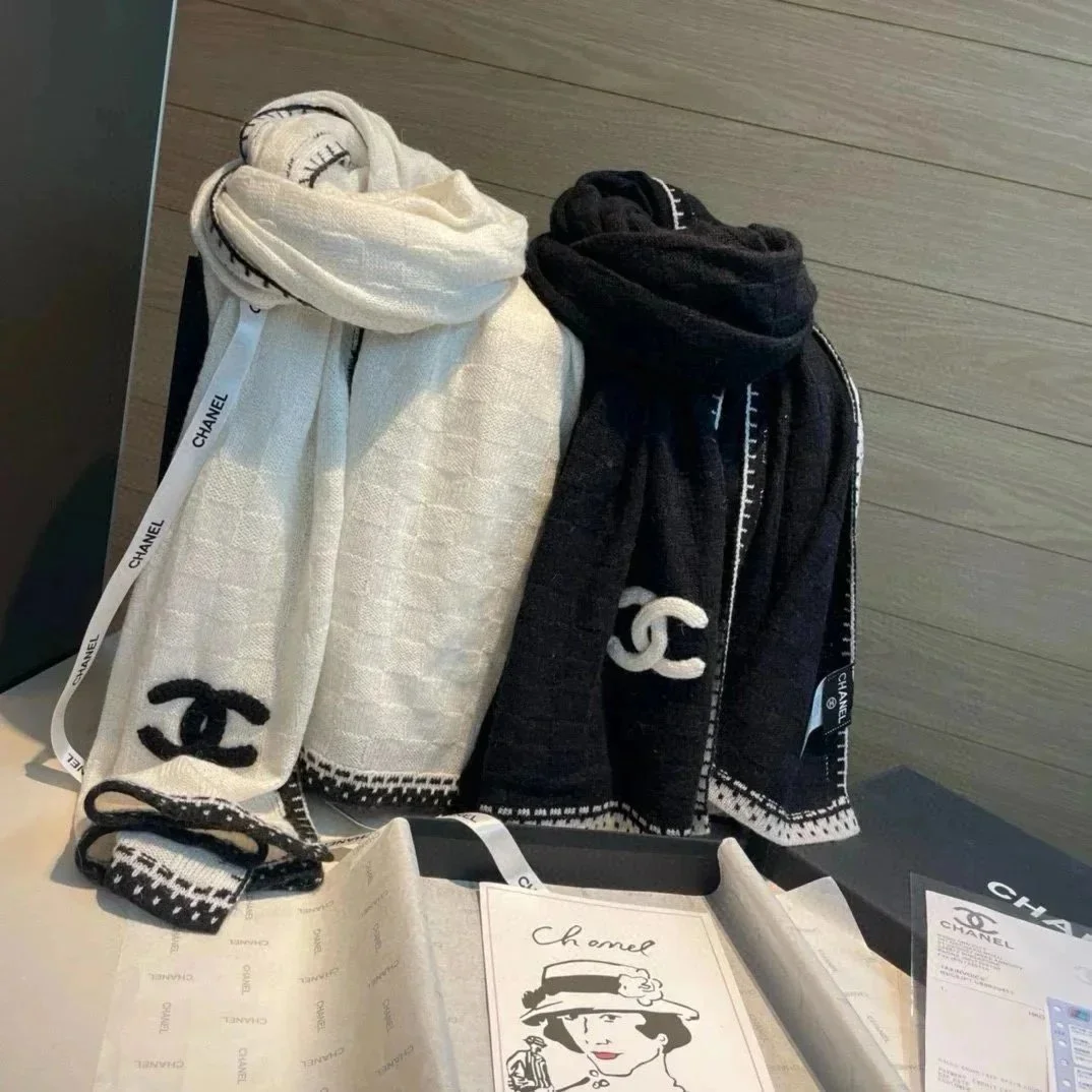 Chanel CC Logo Scarf