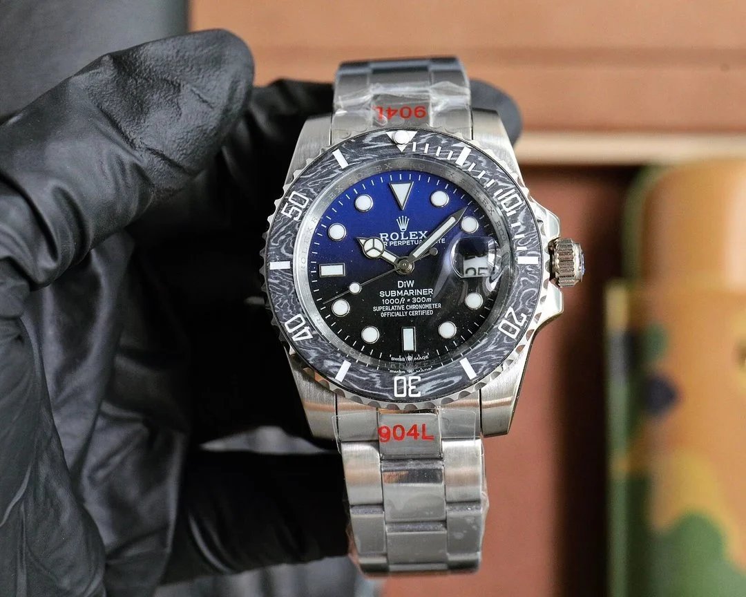 Rolex Submariner Date Black Dial Steel Watch - 12