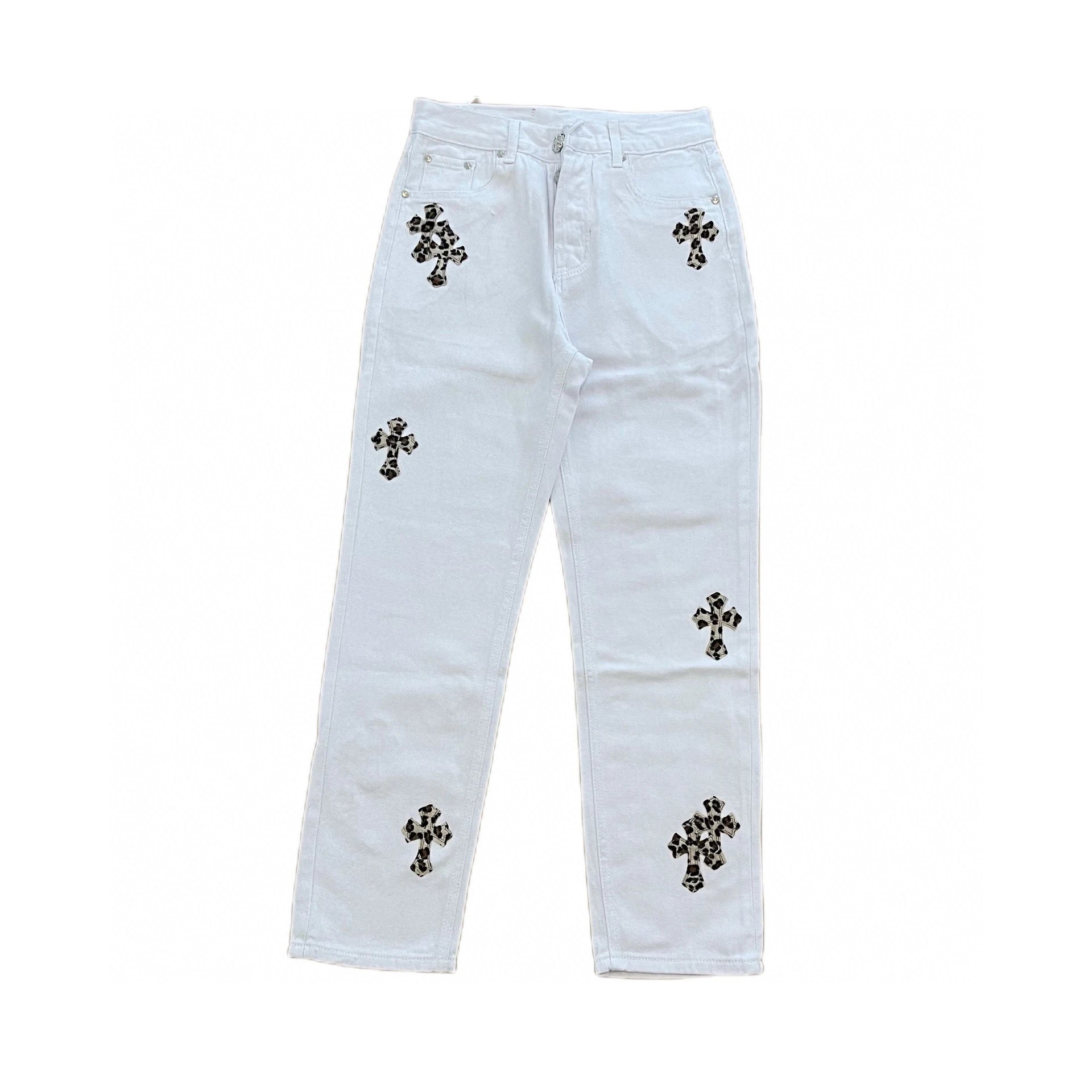 white leopard print