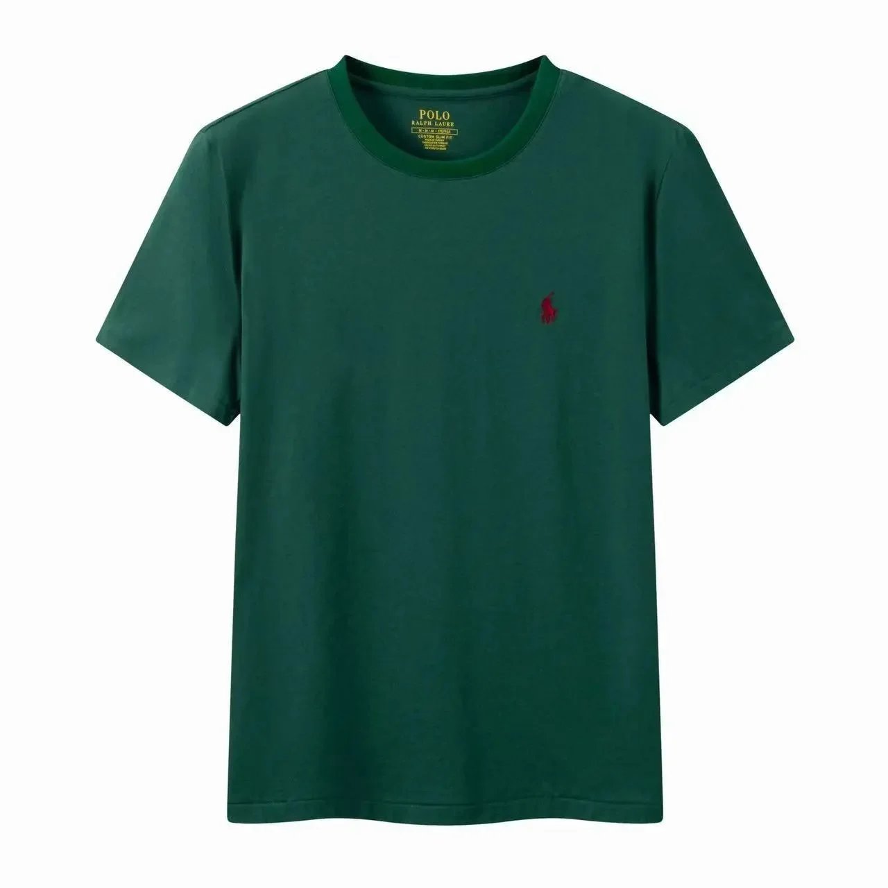 Green with Red Logo