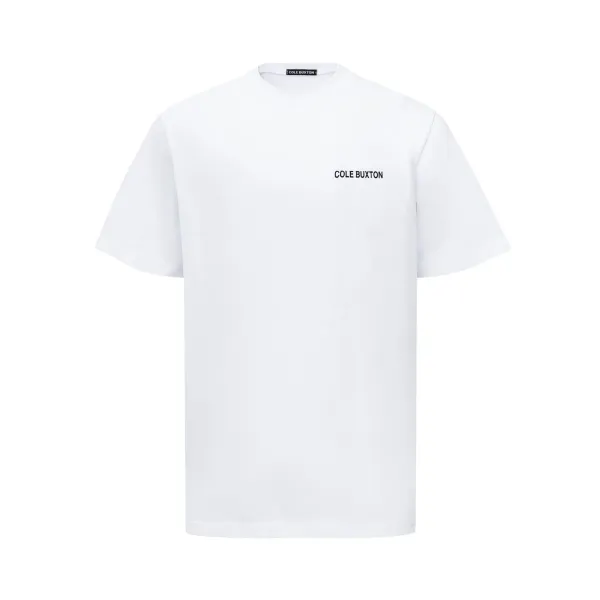 Cole Buxton Logo Tee White T-Shirt - 1