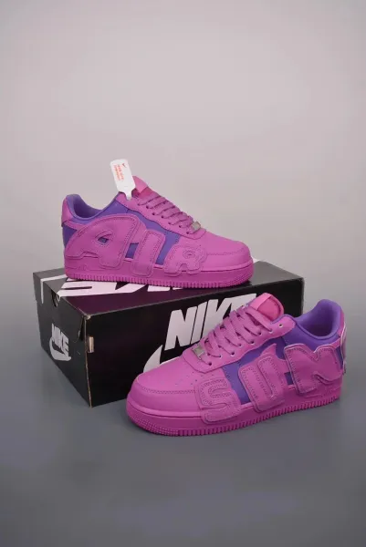 Nike Air Force 1 Low 'SUN' Purple Pink Sneakers - 1