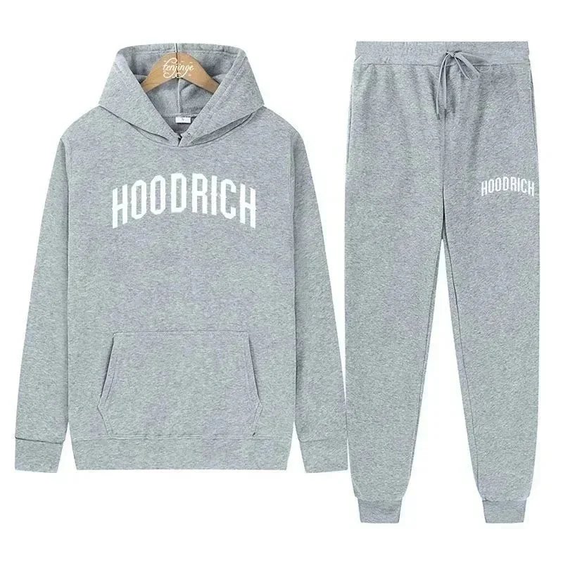 Hoodrich Pink Arch Logo Hoodie and Sweatpants Set - 6