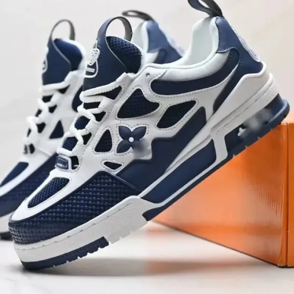 Louis Vuitton Archlight White and Navy Sneakers - 12
