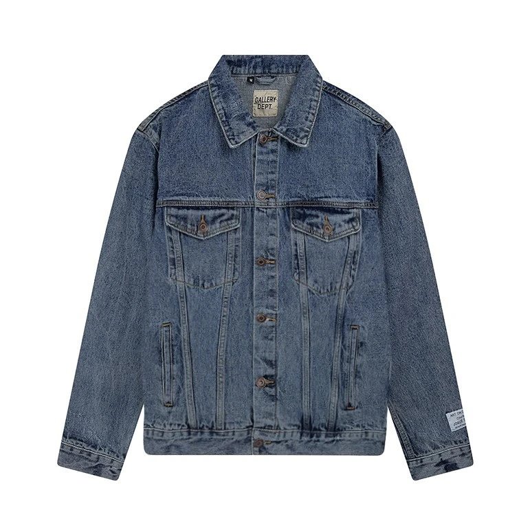 Denim Jacket Gallery Dept. Blue Distressed Oversized