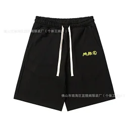 thumbnail for Summer Digital-Embroidered Loose-Fit Casual Shorts with Drawstrings