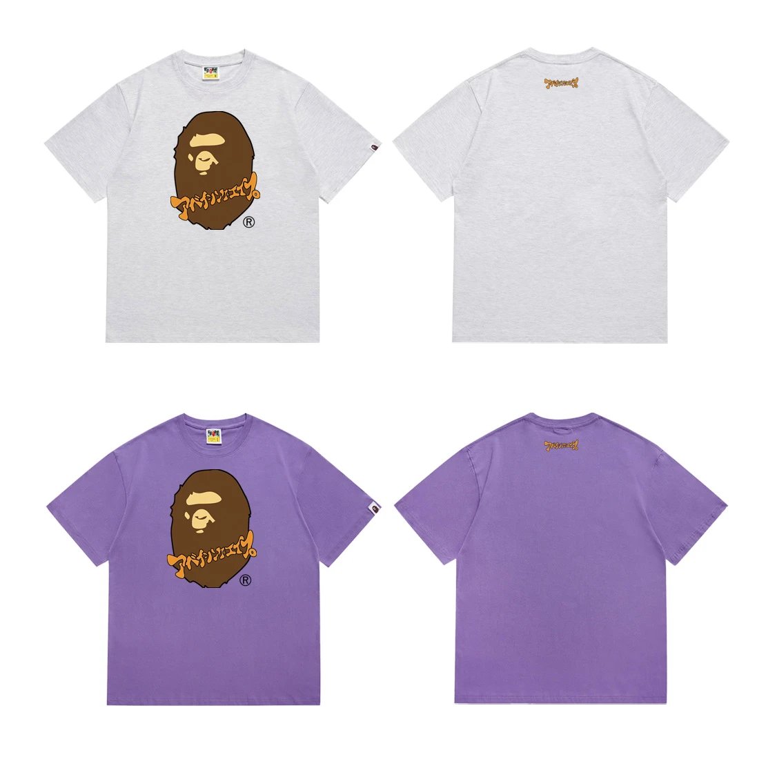 A Bathing Ape Camo Ape Head Graphic Black T-Shirt - 16