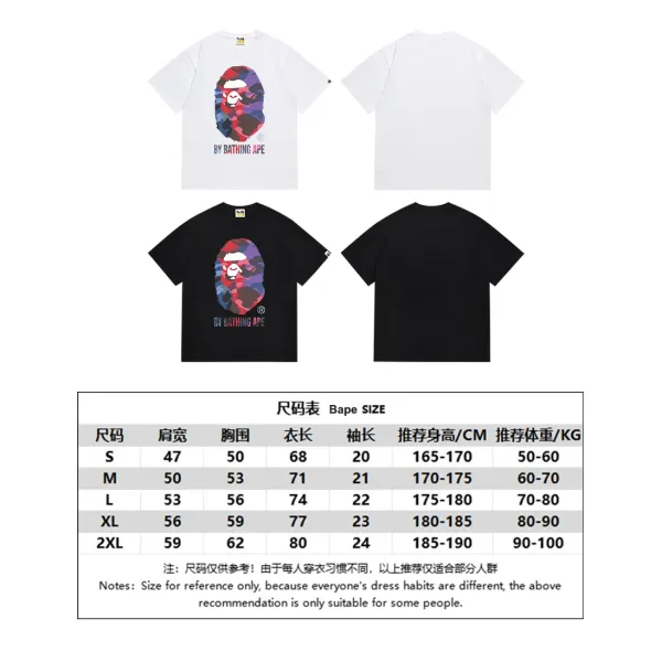 A Bathing Ape Arch Logo Camo Ape Head Black T-Shirt - 14