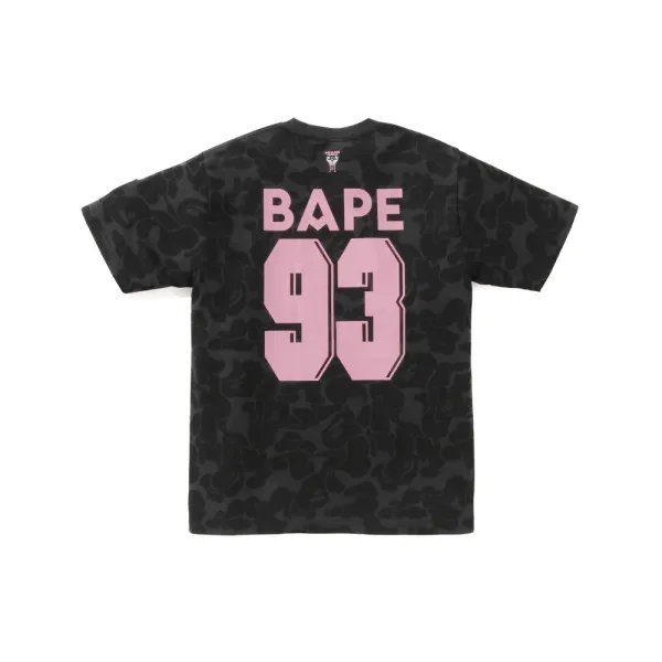 A Bathing Ape Arch Logo Camo Ape Head Black T-Shirt - 13