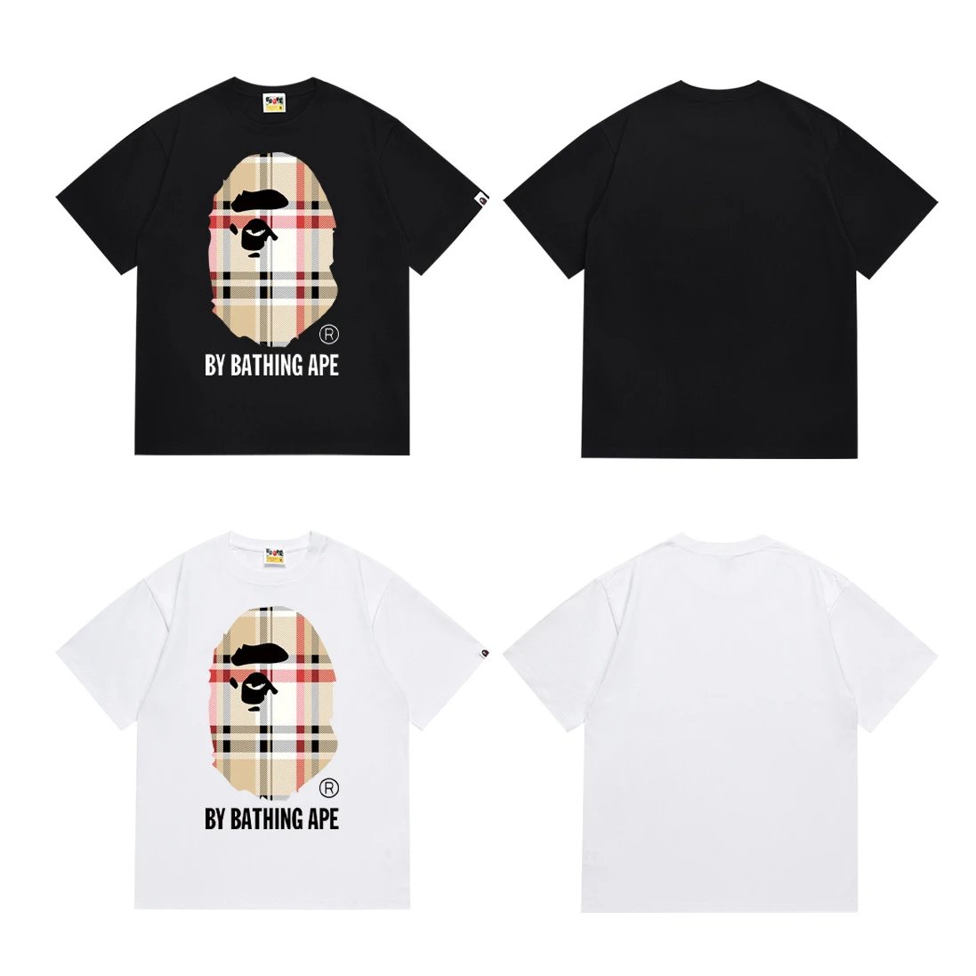 A Bathing Ape Camo Ape Head Graphic Black T-Shirt - 13