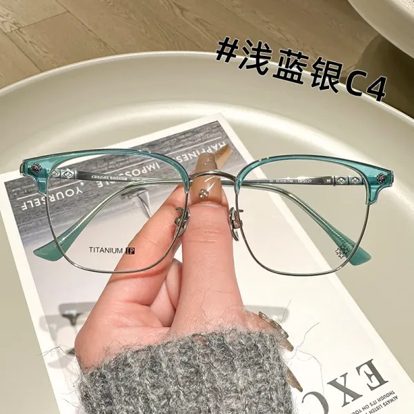 Titanium IP C4 Light Blue Silver Optical Glasses - 1