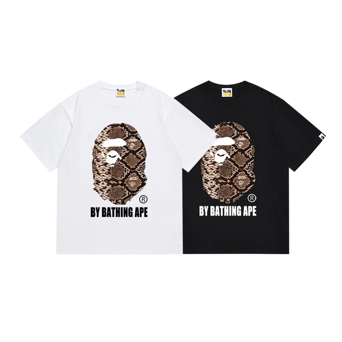 A Bathing Ape Camo Ape Head Graphic Black T-Shirt - 10
