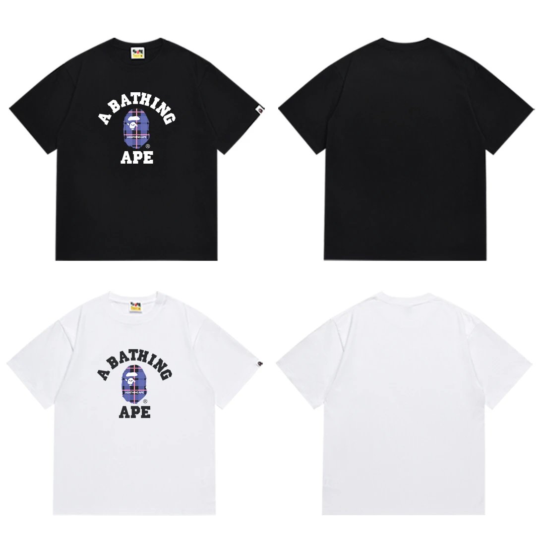 A Bathing Ape Camo Ape Head Graphic Black T-Shirt - 19