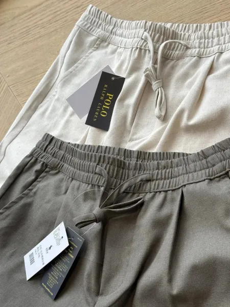 Polo Ralph Lauren Linen-Blend Jogger Pants Beige - 11