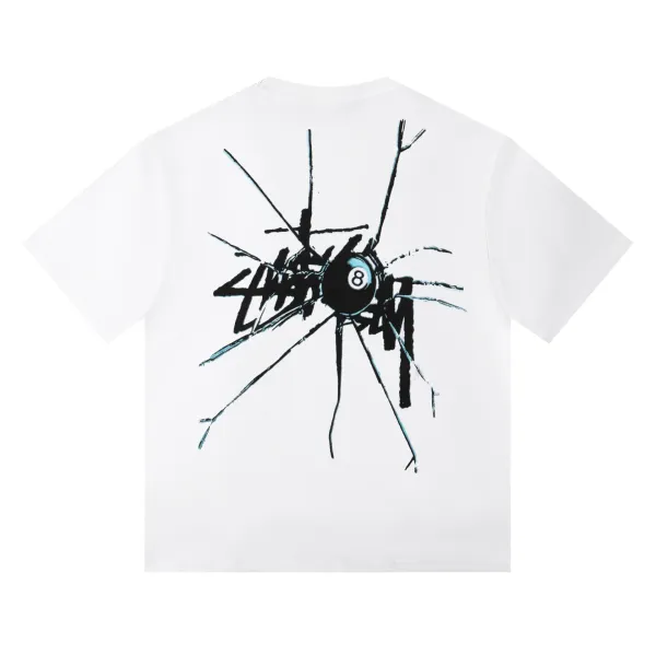 Stussy Graphic T-Shirt Collection Black/White Streetwear T-Shirt - 35
